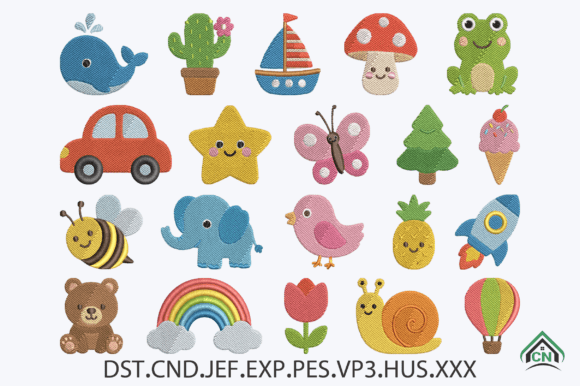 Download Cute Mini Embroidery Design Bundle - Mini Collection