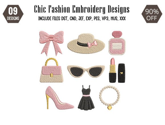Download Chic Fashion Mini Embroidery Designs - Mini Collection