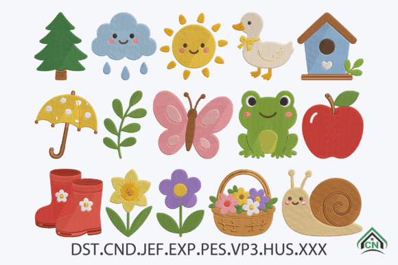 Download Mini Cute Garden Embroidery Design File - Mini Collection