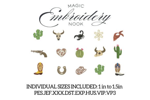 Download Mini Western Bundle X 15 Designs - Mini Collection